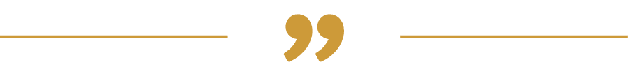 Gold quotation marks on black background