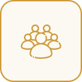 Group icon with five people outlines.